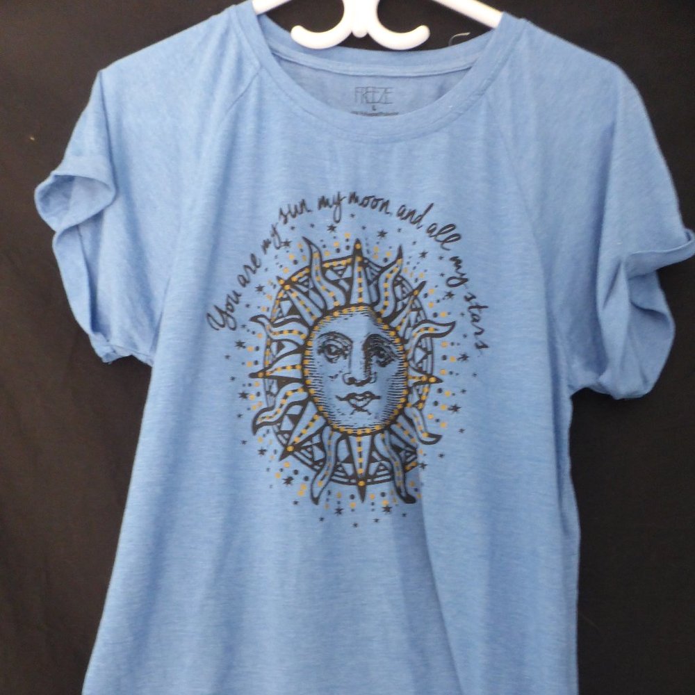 FREEZE, large, blue short sleeve tee, BNWOT - Picture 2 of 5